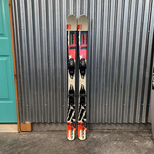 K2 Juvy Kid's Twintip Skis w/ Marker FDT 7 GW Bindings - USED