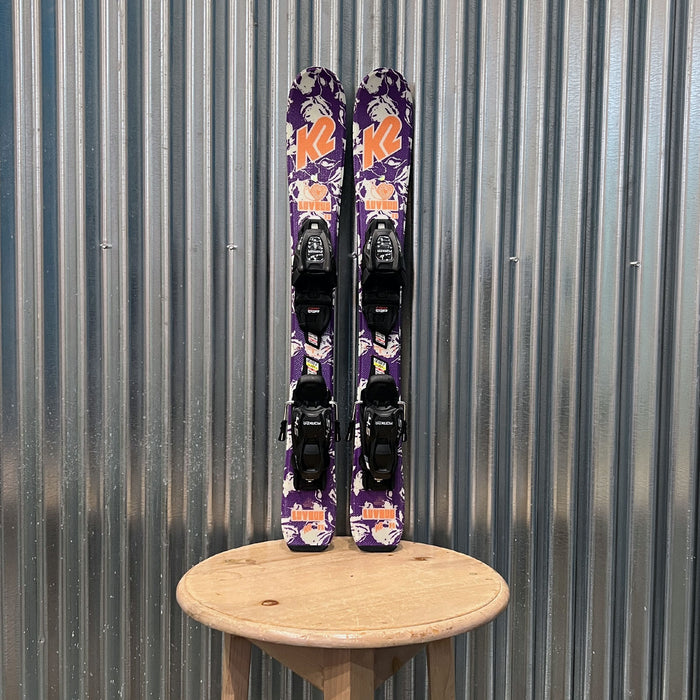 K2 Luv Bug Kid's Skis w/ Marker 4 GW Bindings - USED