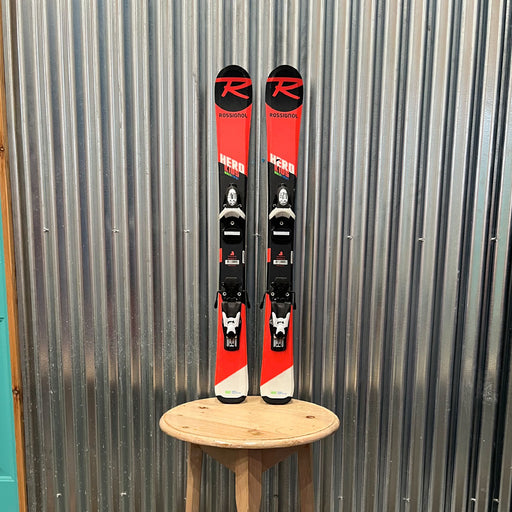 Rossignol Hero Junior Multi Event Kid's Race Skis w/ Look Team 4 Bindings - USED