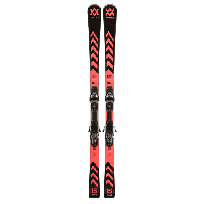 Volkl Racetiger RC Black Skis w/ Marker VMotion3 12 GW Bindings 2024